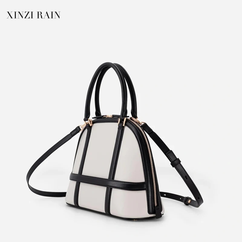 Custom Structured Handheld Bag with Detachable Strap-XINZIRAIN