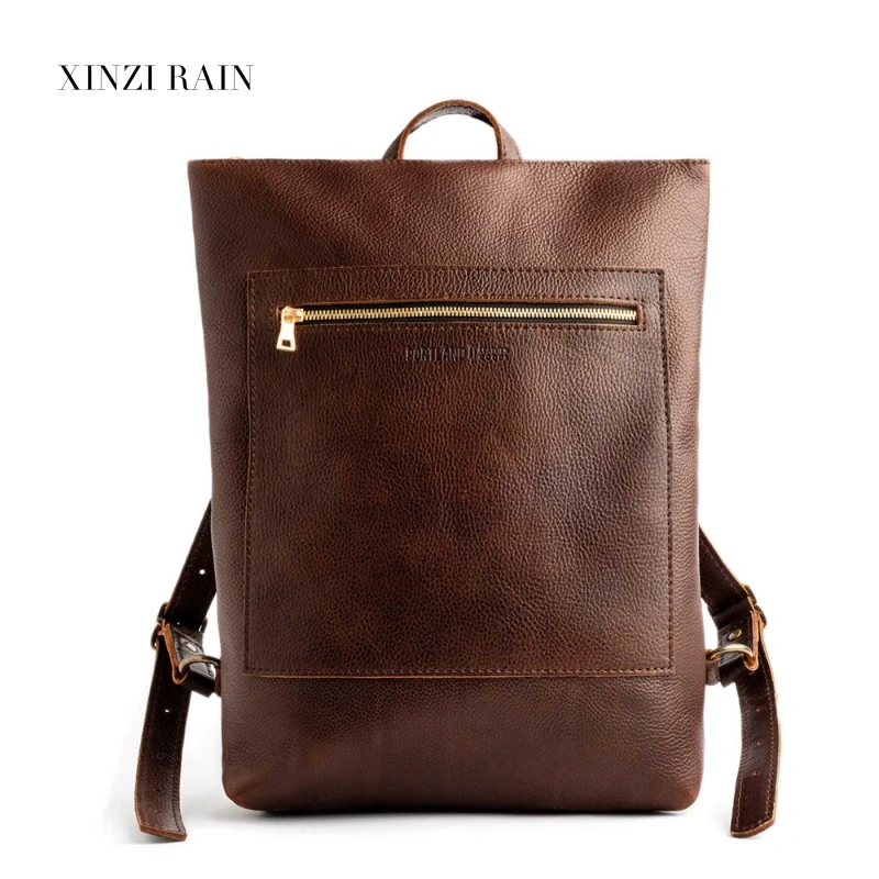 Custom Leather Laptop Backpack | Slim Work Backpack Manufacturer