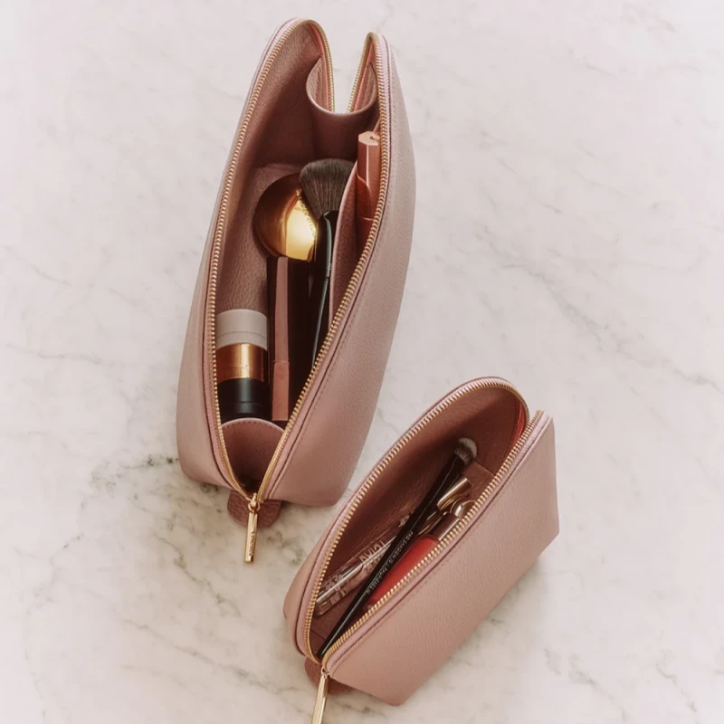 Custom Leather Cosmetic Bag Set | OEM & Private Label Cosmetic Bag Manufacturer