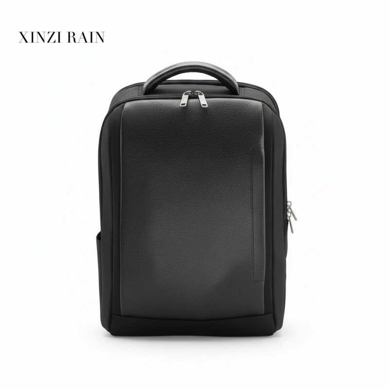 Custom Leather Business Backpack – Waterproof Large Capacity Laptop Commuter Bag