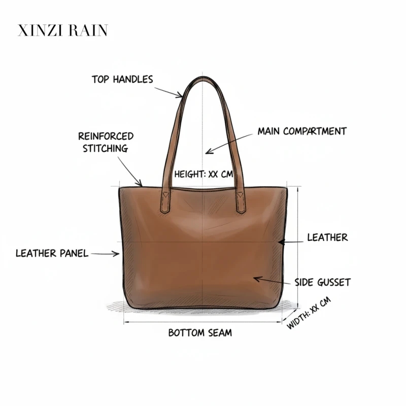 Custom Leather Tote Bag Manufacturer – Premium Full-Grain Leather Tote for Private Label Brands