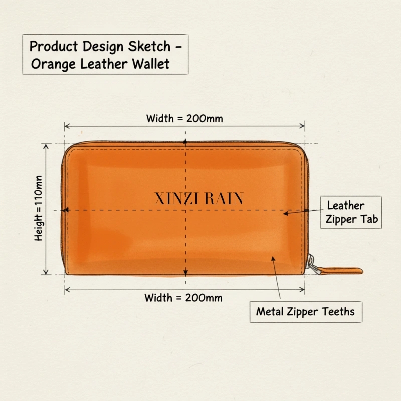 Custom Zip Around Leather Wallet Manufacturer | OEM & Private Label Leather Wallet Production