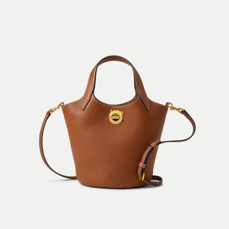 Custom Leather Bucket Handbag Manufacture