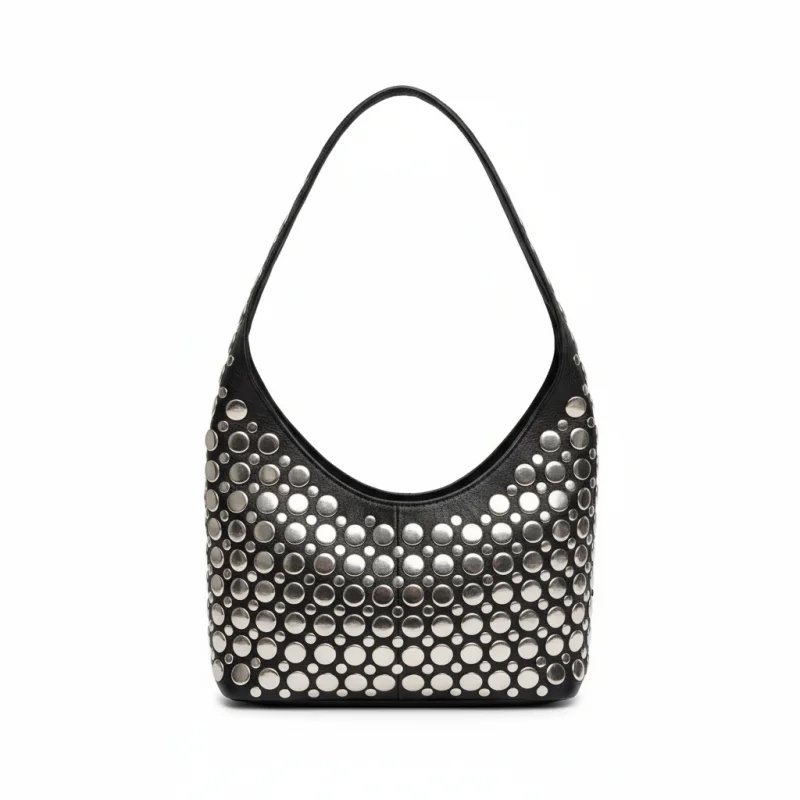 Custom Leather Studded Bag Manufacturer - bagsrain