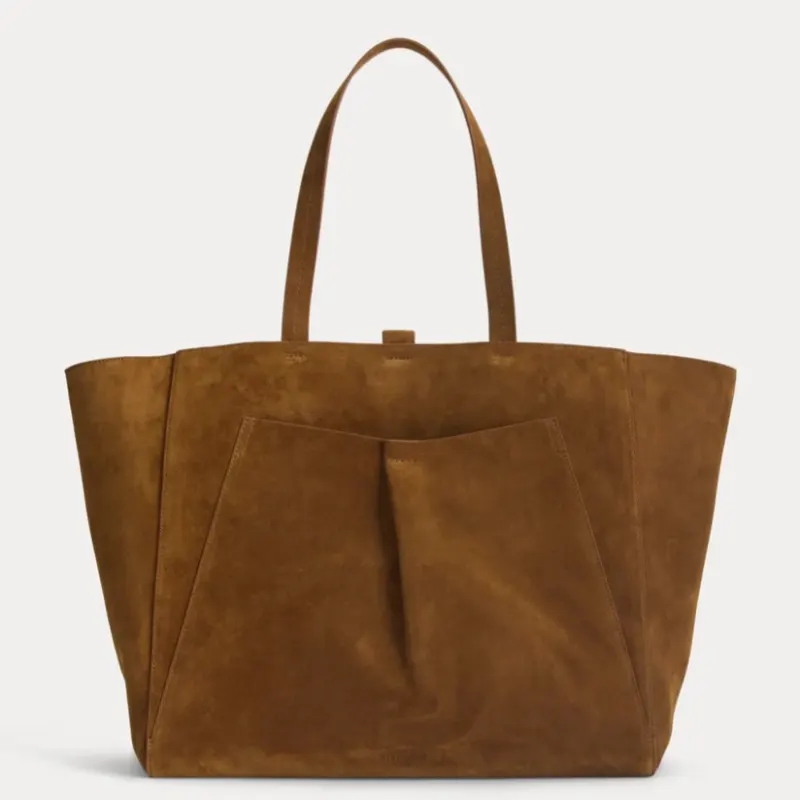Custom suede tote bag manufacturer - BAGSRAIN