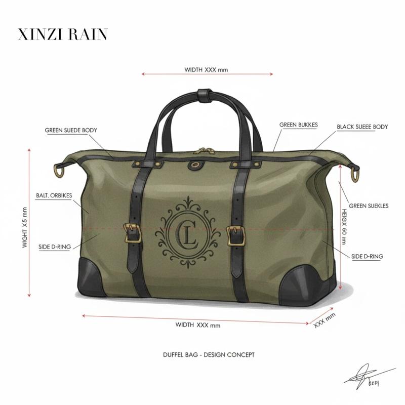 Custom Handheld Travel Bag | Premium Suede Leather Weekender OEM Manufacturer
