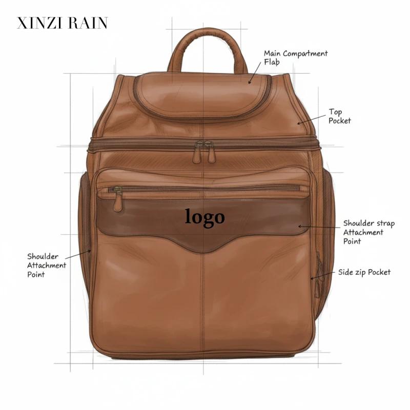 Custom Leather Day Backpack Manufacturer | OEM Daily Backpacks