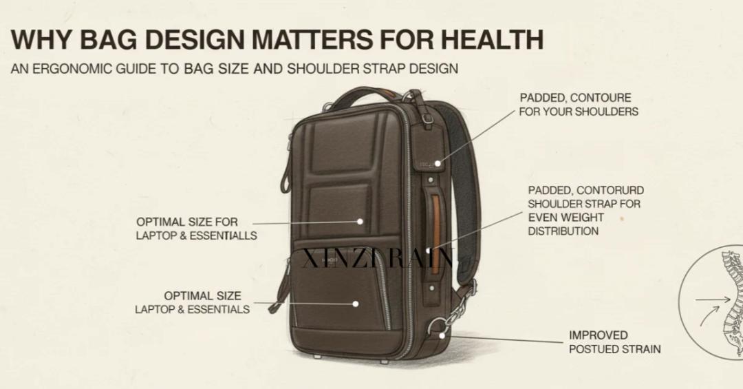 Why Bag Design Matters for Health An Ergonomic Guide to Bag Size and Shoulder Strap Design