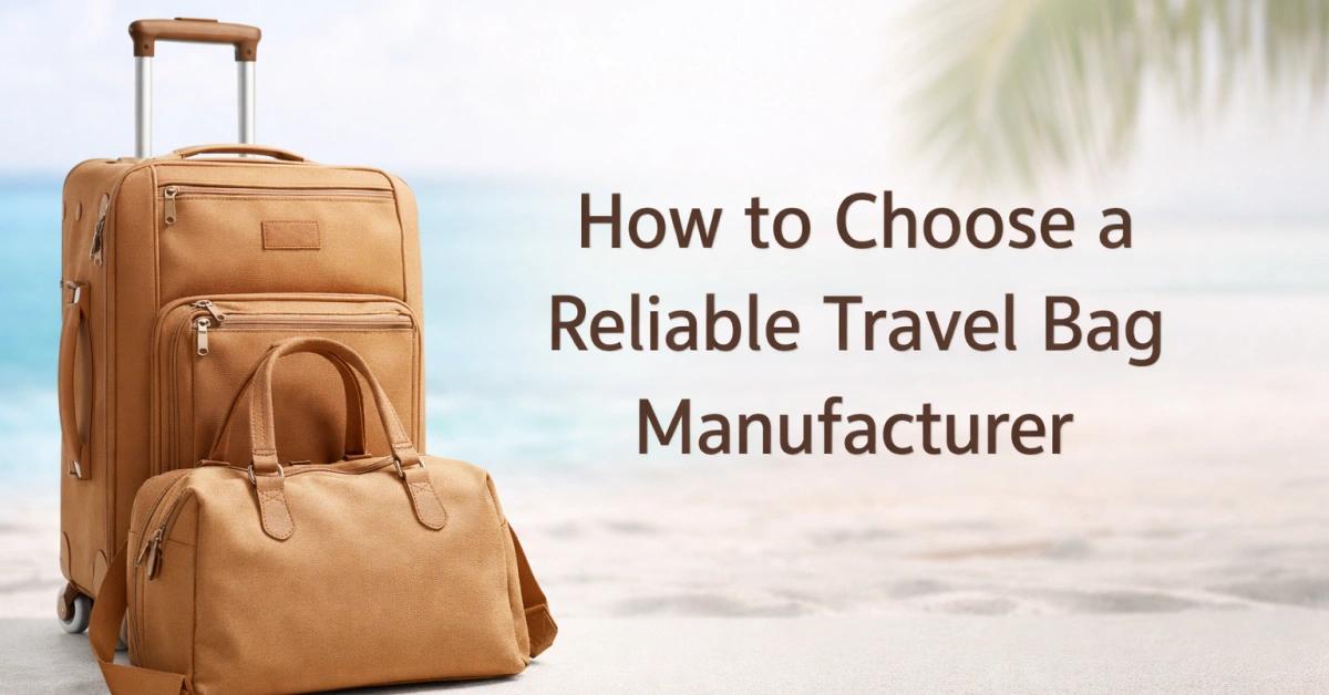 How to Choose a Reliable Travel Bag Manufacturer