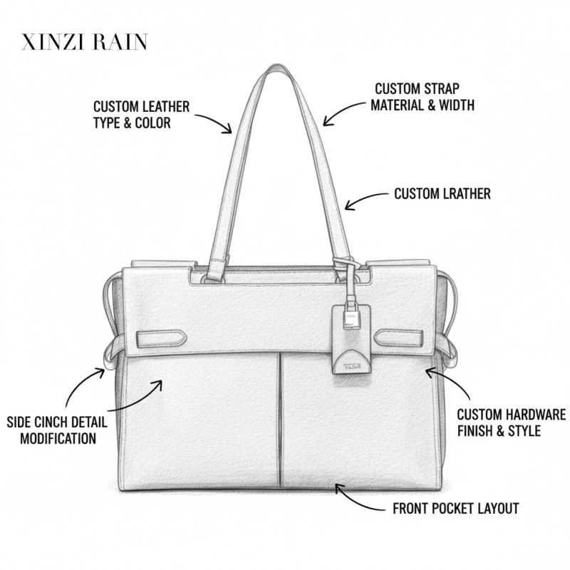 Custom Leather Laptop Bag for Business & Work