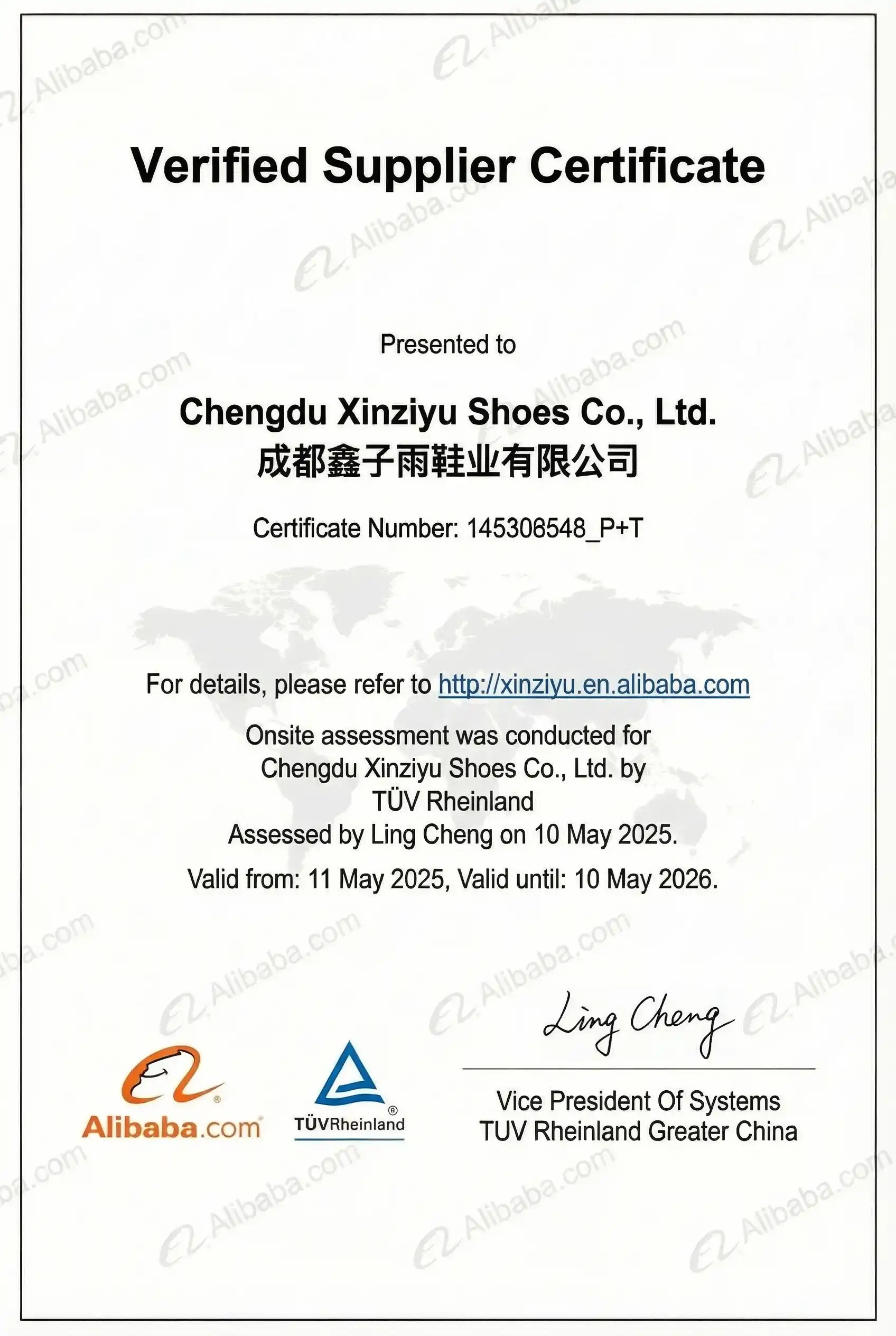 XINZIRAIN bag manufacturing quality and safety certification (3)