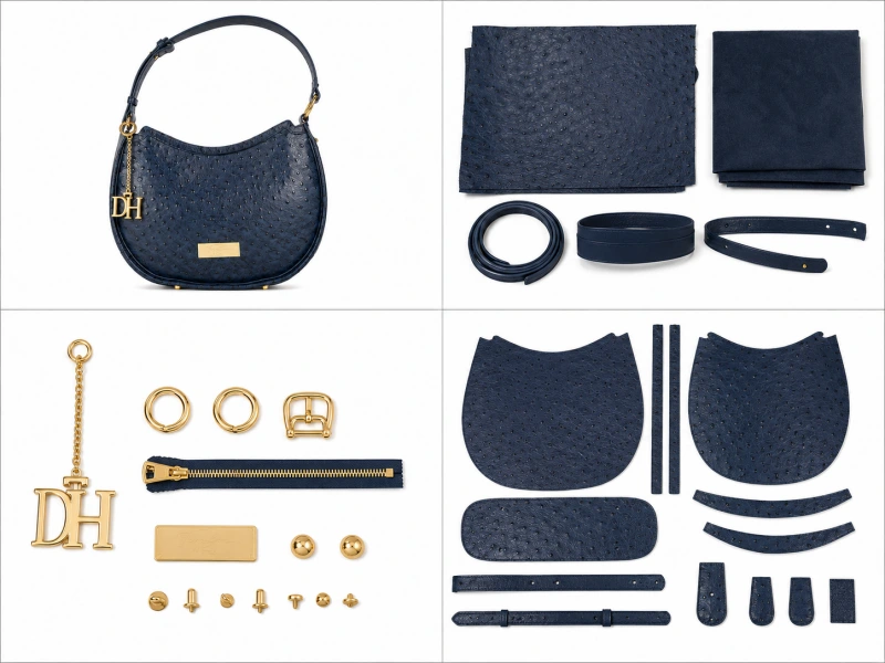 Bag manufacturing material and accessory diagram.webp